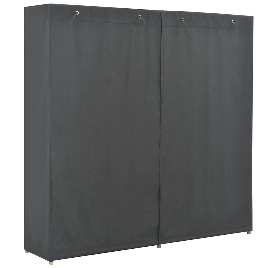 Garde-robe Gris 200 x 40 x 170 cm Tissu - 3