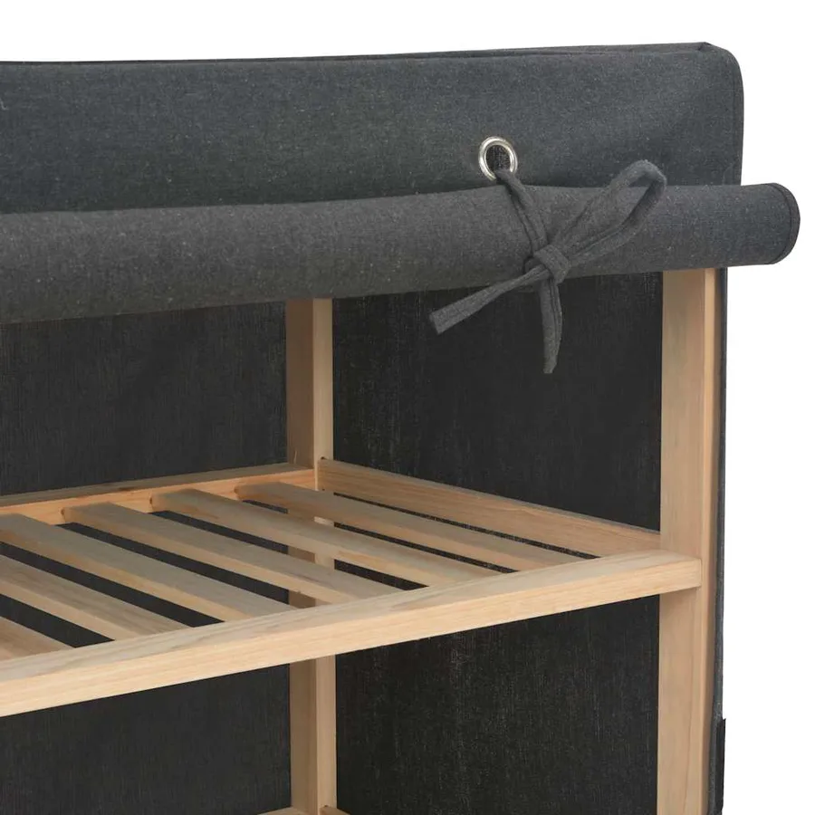 Garde-robe Gris 200 x 40 x 170 cm Tissu - 5