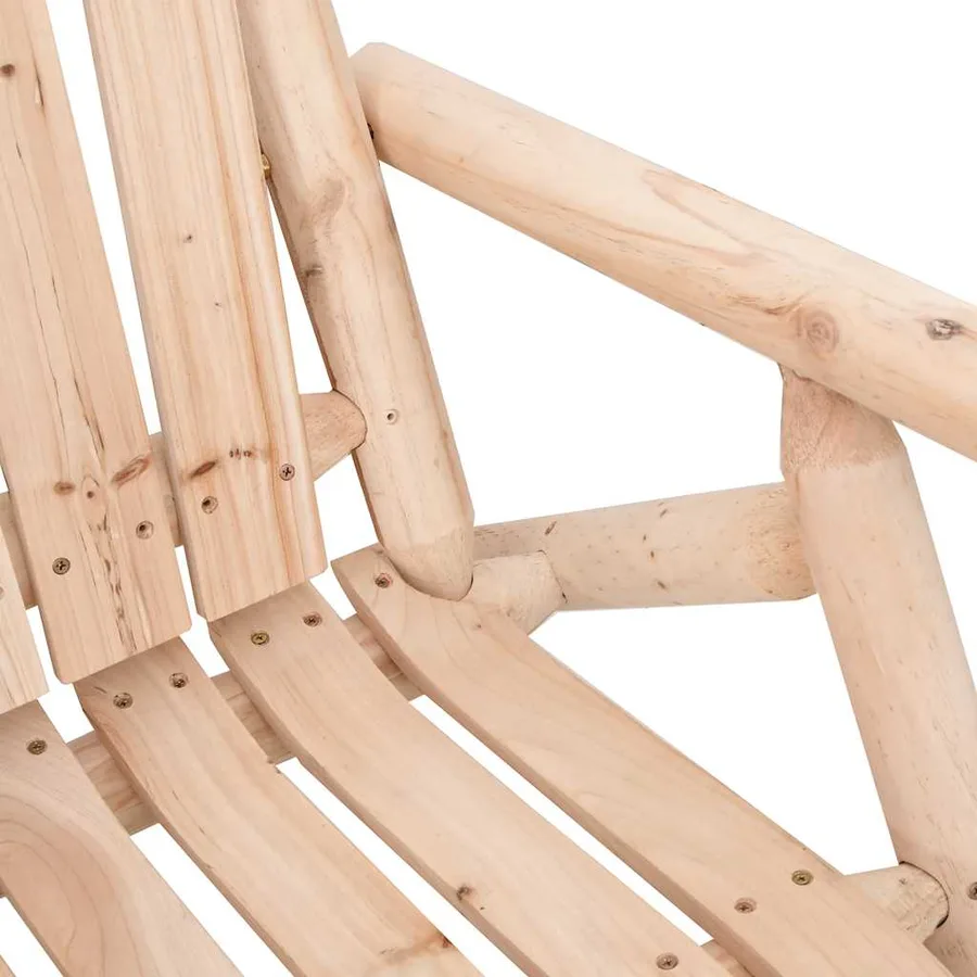 Ensemble de salon de jardin 3 pcs bois massif d'épicéa - 3