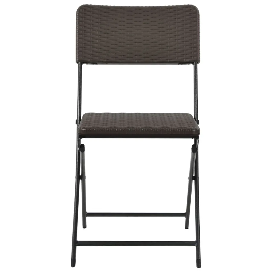 Chaises pliables de jardin lot de 2 PEHD et acier - 3