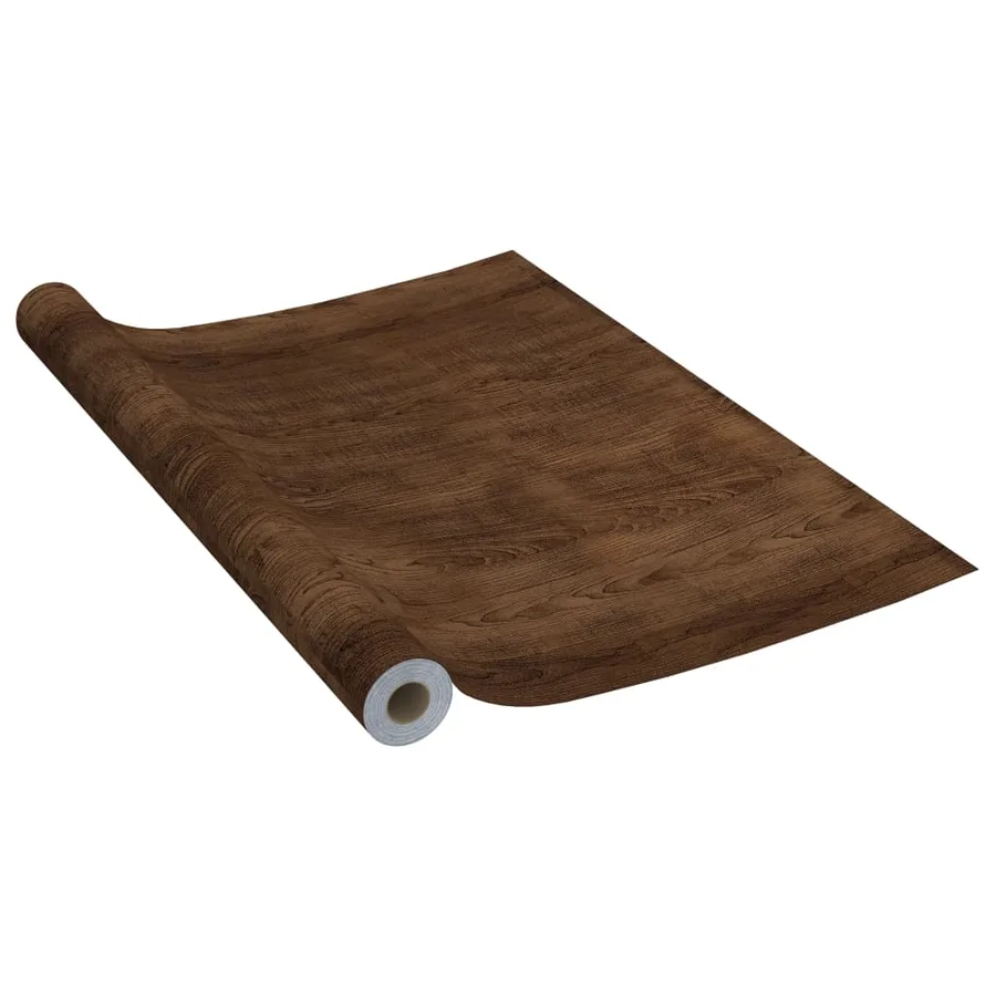 Film autoadhésif pour meubles Chêne foncé 500x90 cm PVC - 2