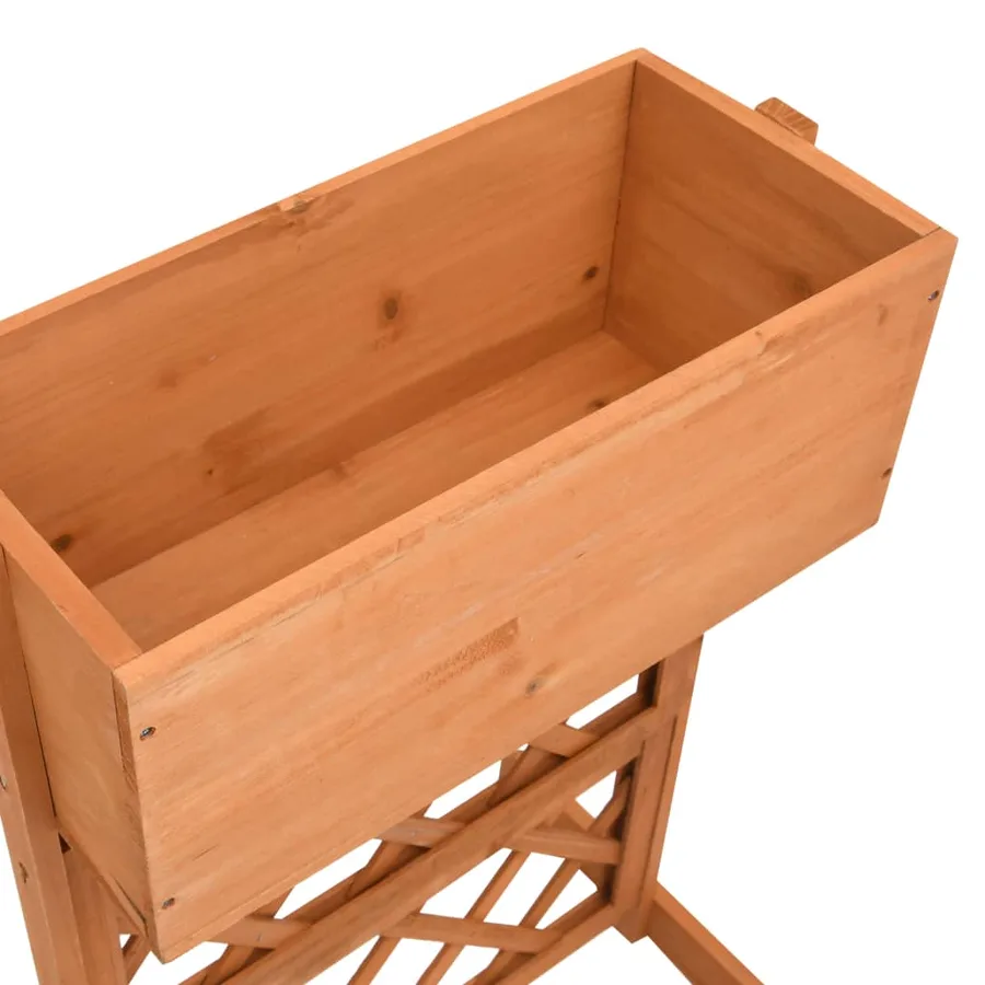 Jardinière à treillis de jardin Orange 45x30x74cm Bois de sapin - 4