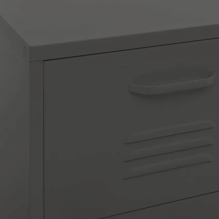 Armoire de rangement Anthracite 42,5x35x101,5 cm Acier - 8