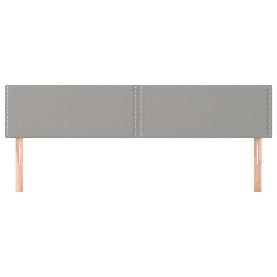 Têtes de lit Gris clair 180x5x78/88 cm Tissu - 3