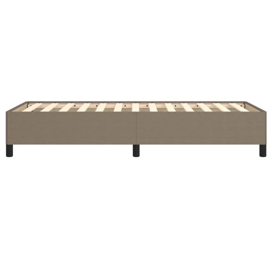 Cadre de lit sans matelas taupe 90x190 cm tissu - 6