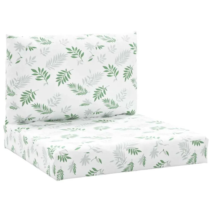 Coussins de palette lot de 2 motif de feuilles tissu Oxford - 2