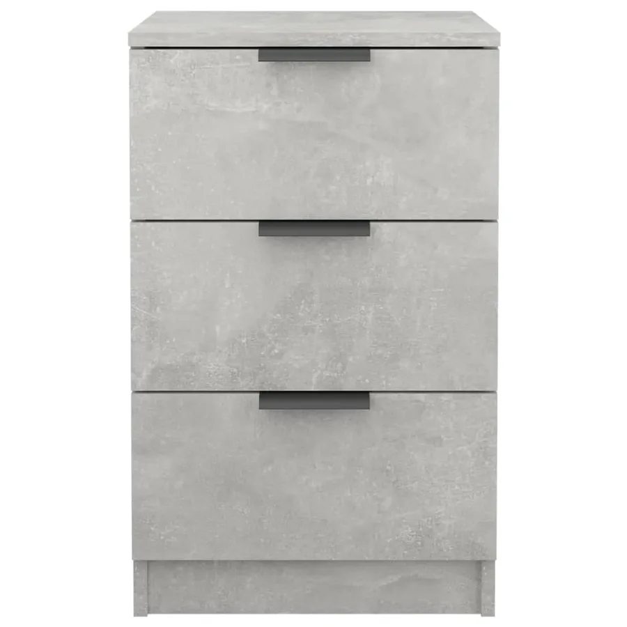 Table de chevet Gris béton 40x36x65 cm - 4