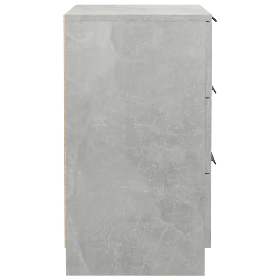 Table de chevet Gris béton 40x36x65 cm - 6