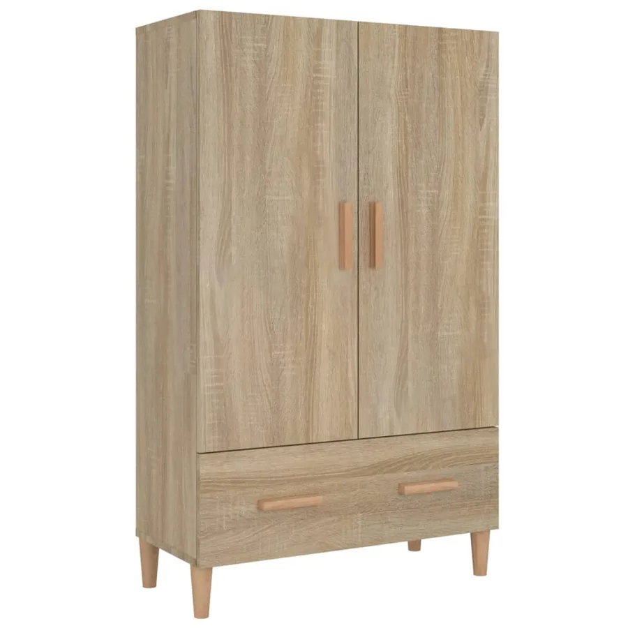 Buffet haut Chêne sonoma 70x31x115 cm Bois d'ingénierie - 2