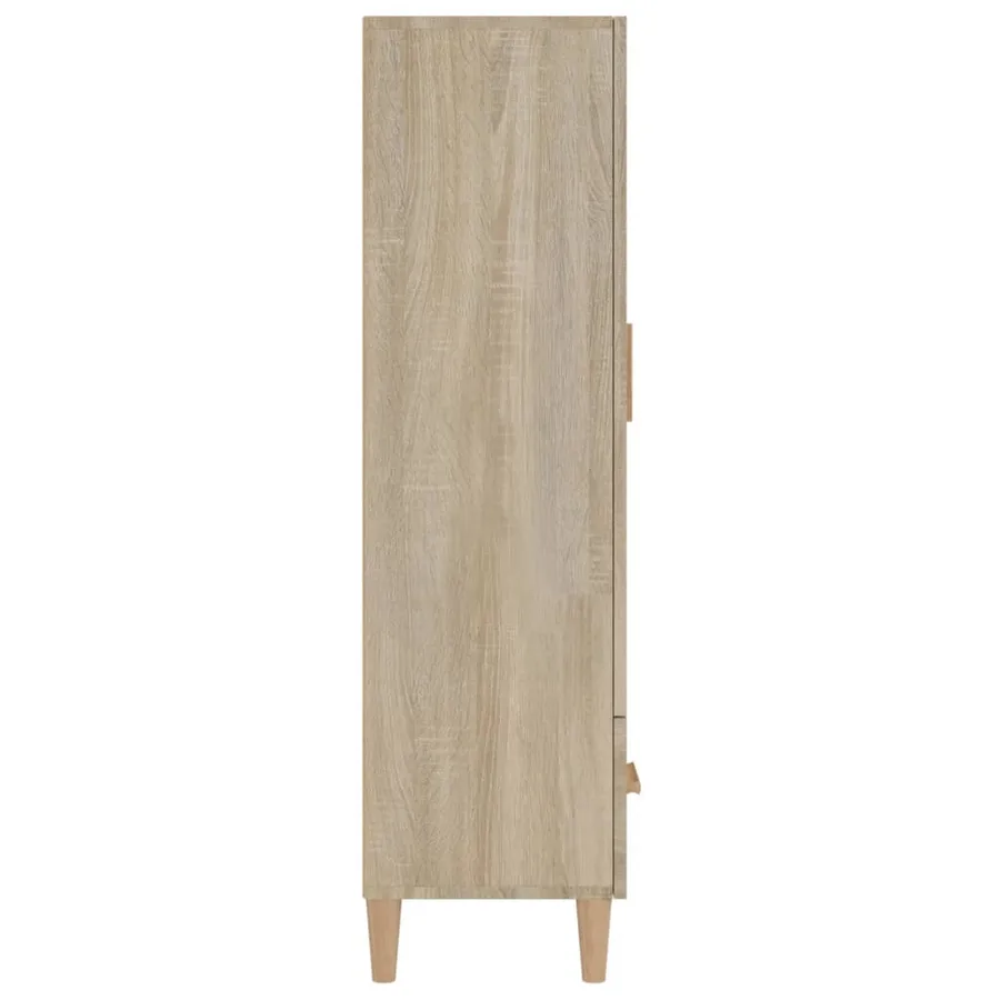 Buffet haut Chêne sonoma 70x31x115 cm Bois d'ingénierie - 5