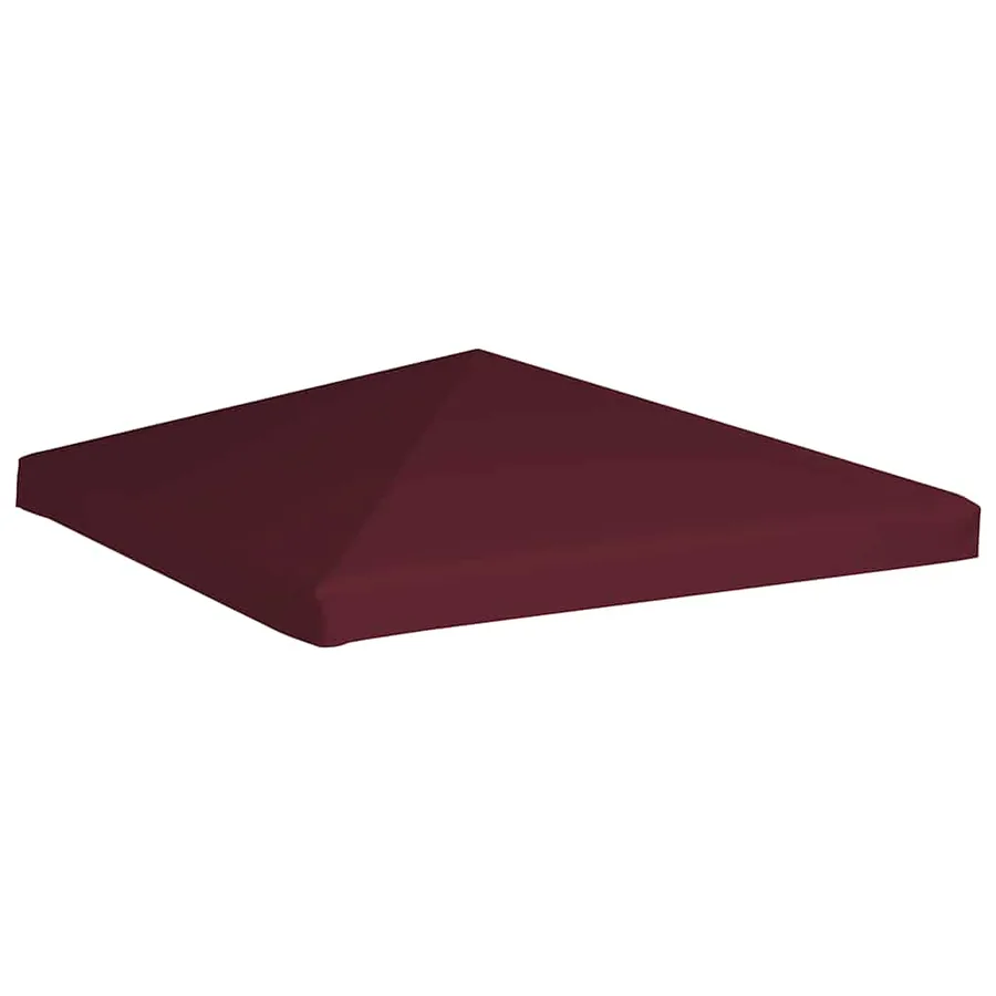 Toile supérieure de gazebo 310 g/m² 3x3 m Bordeaux - 2
