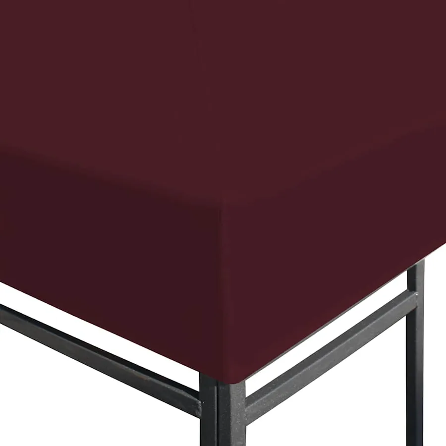 Toile supérieure de gazebo 310 g/m² 3x3 m Bordeaux - 3