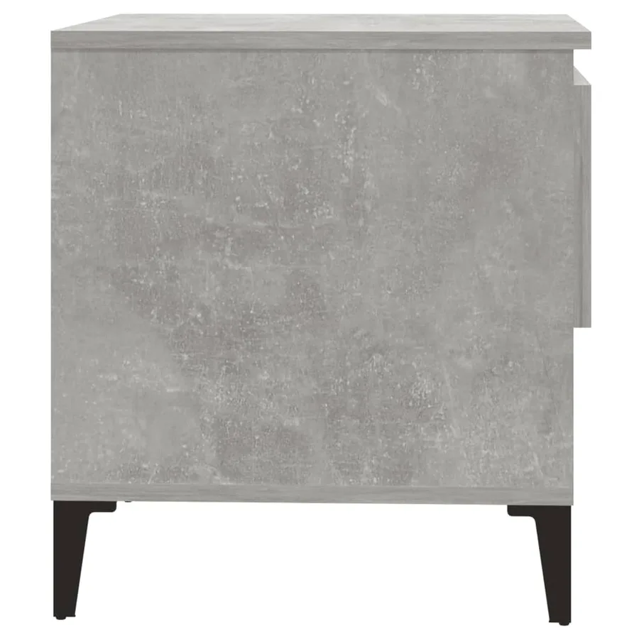 Table d'appoint Gris béton 50x46x50 cm Bois d'ingénierie - 8