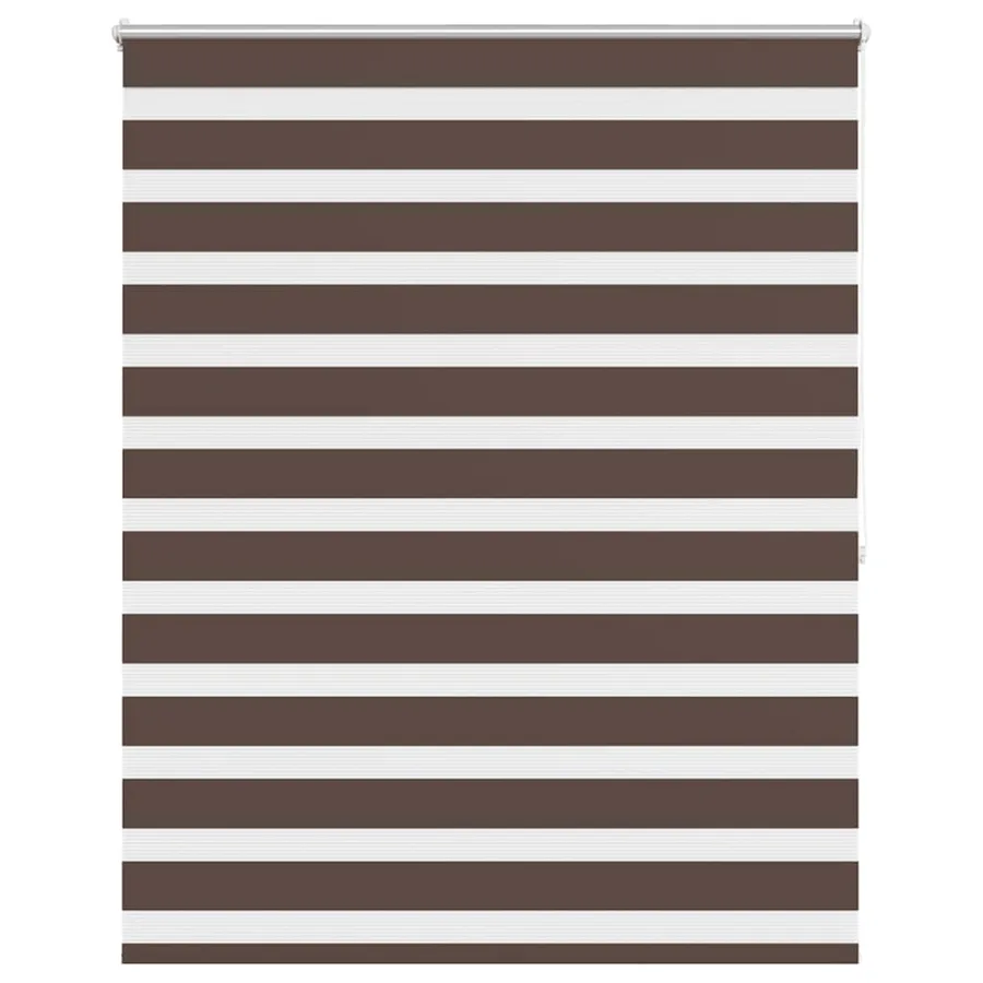 Store vénitien Zebra 140,9 x 175 cm, largeur du tissu 136,7 cm, couleur café - 2