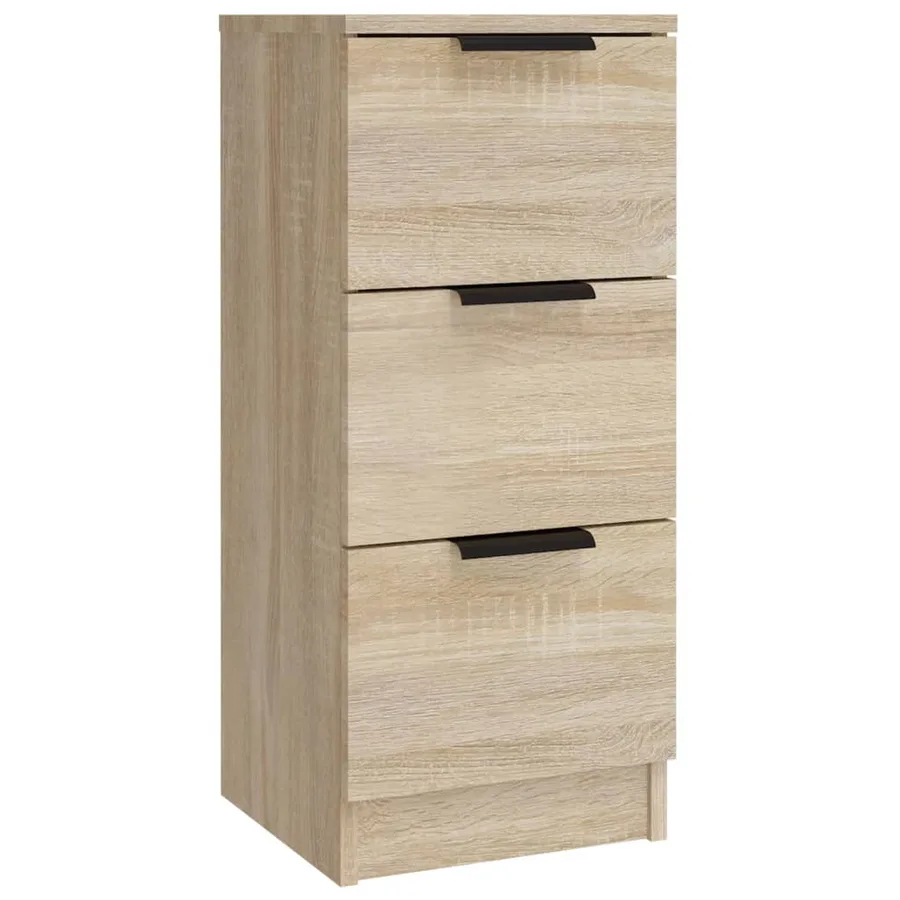 Buffets 3 pcs Chêne sonoma Bois d'ingénierie - 9