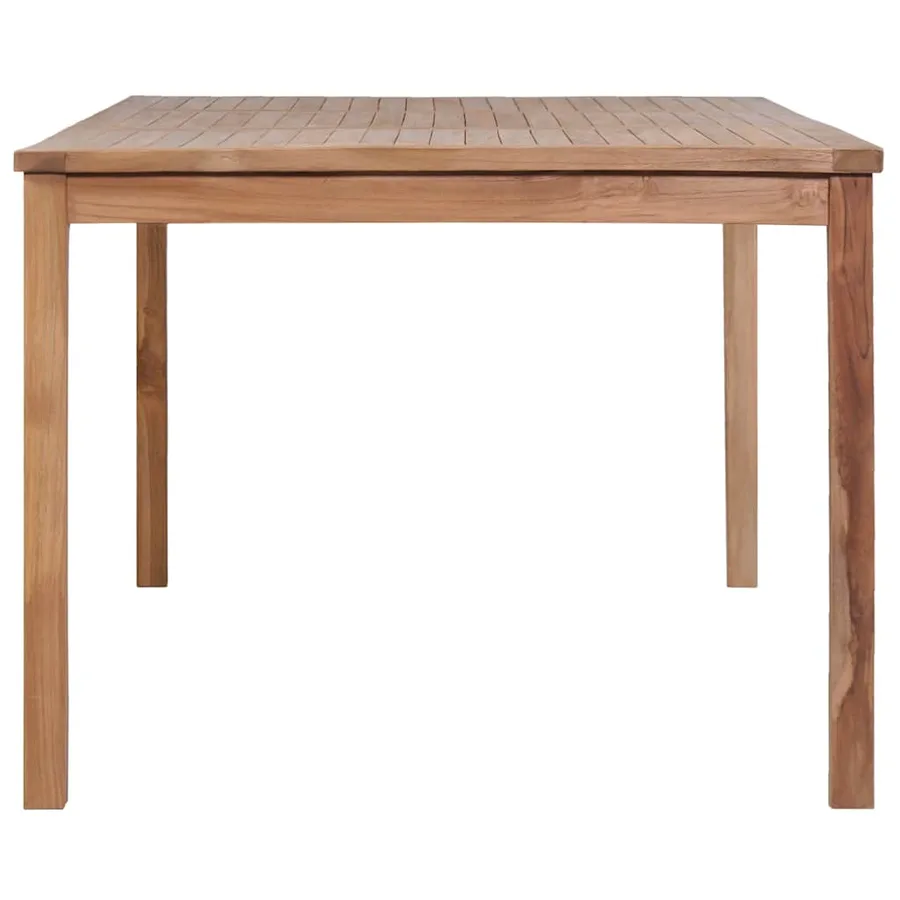 Ensemble de salle à manger de jardin 7 pièces 200 x 100 cm en bois de teck massif - 10