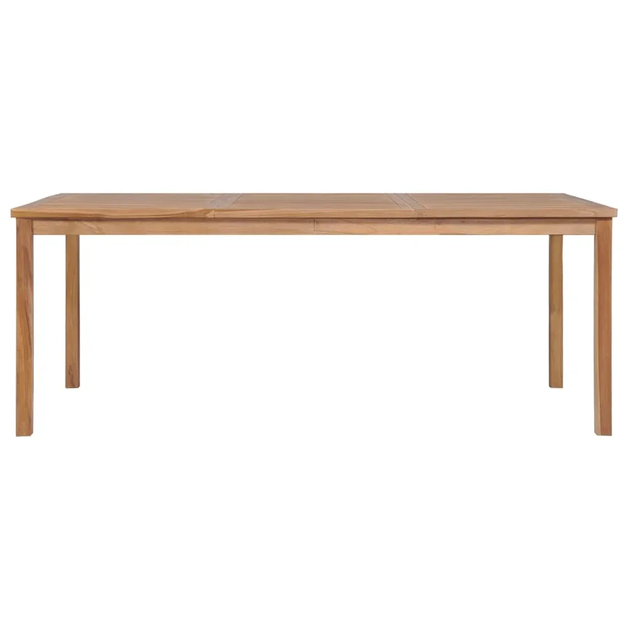 Ensemble de salle à manger de jardin 7 pièces 200 x 100 cm en bois de teck massif - 9