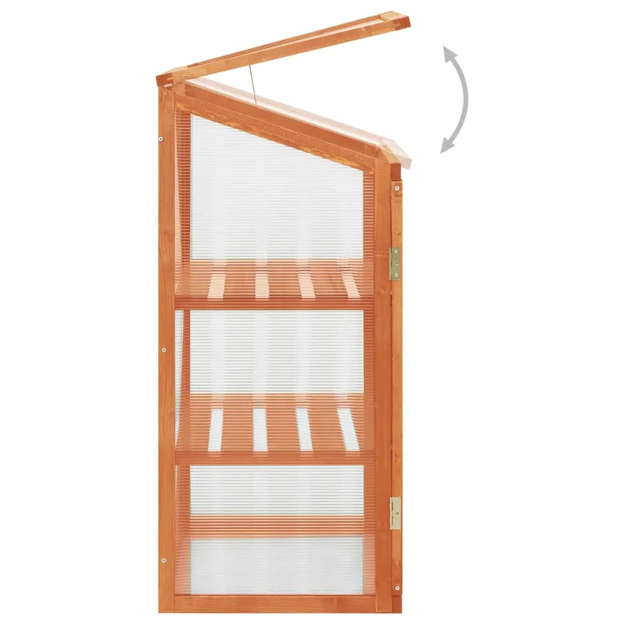 Serre 60x45x100 cm Bois de sapin - 4
