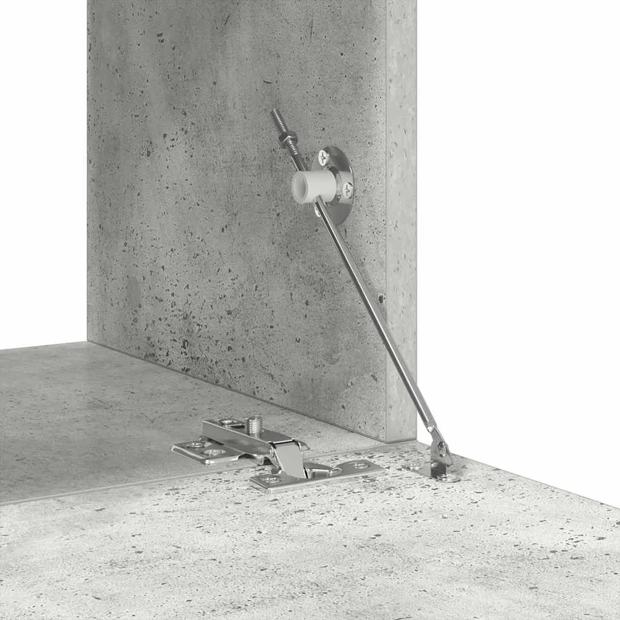 Ensemble de meuble TV 6 pcs Gris béton Bois d'ingénierie - 12
