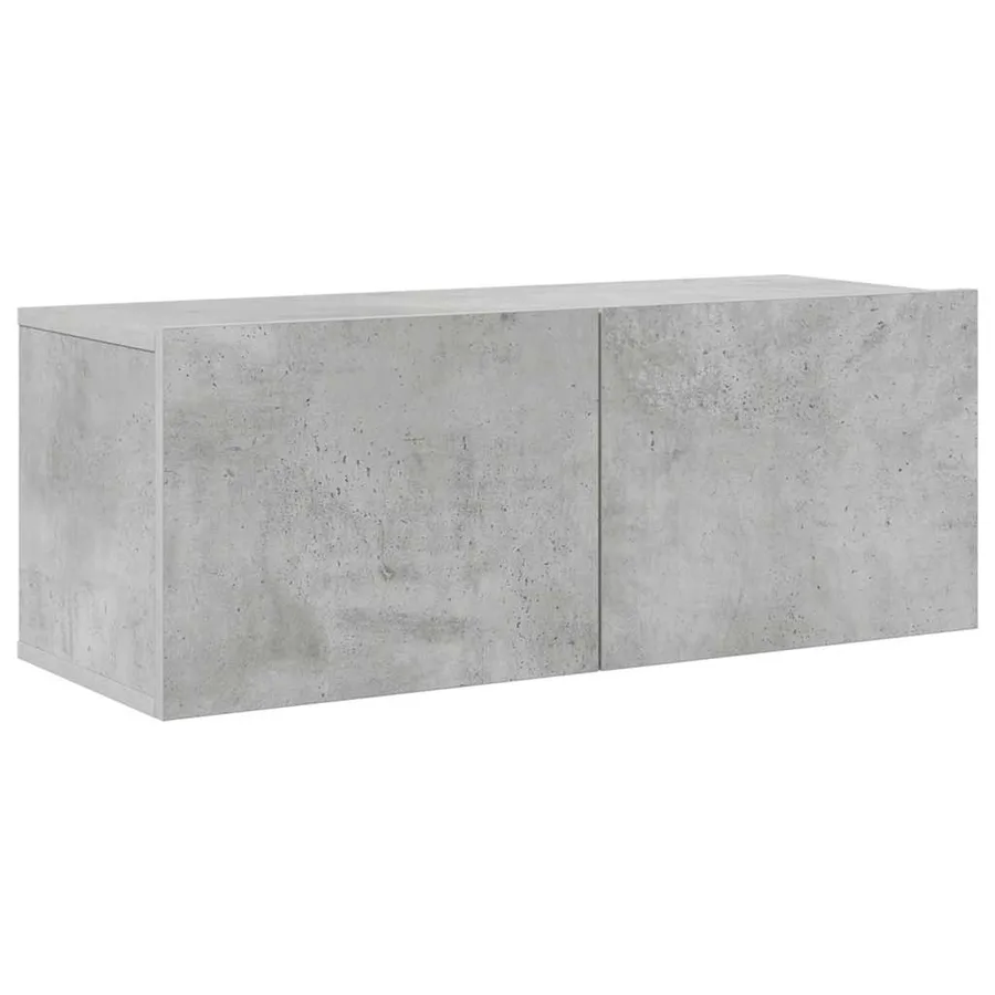Ensemble de meuble TV 6 pcs Gris béton Bois d'ingénierie - 5