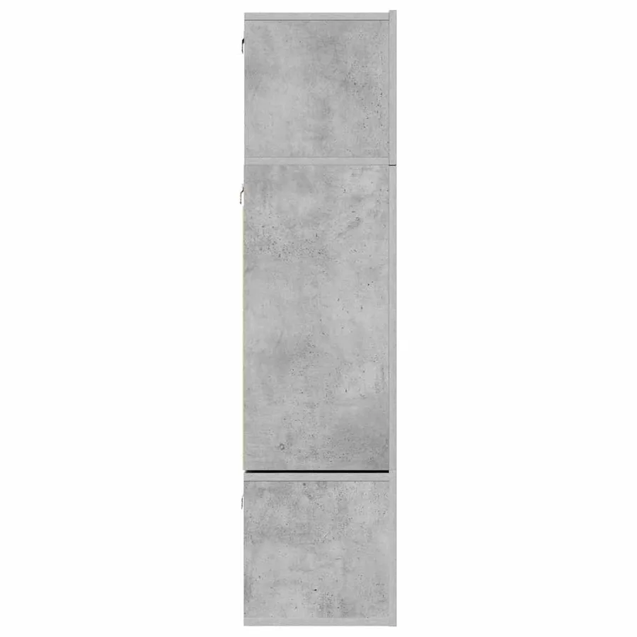 Ensemble de meuble TV 6 pcs Gris béton Bois d'ingénierie - 8
