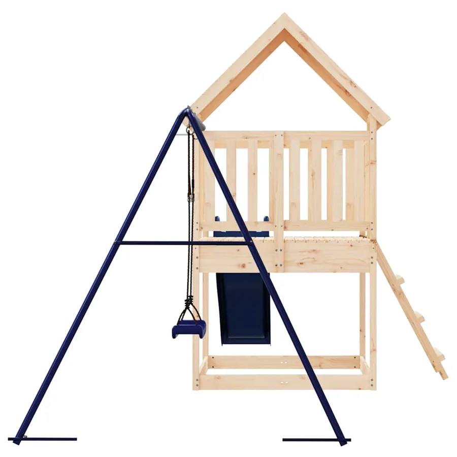 Aire de jeux d'extérieur bois de pin massif - 4