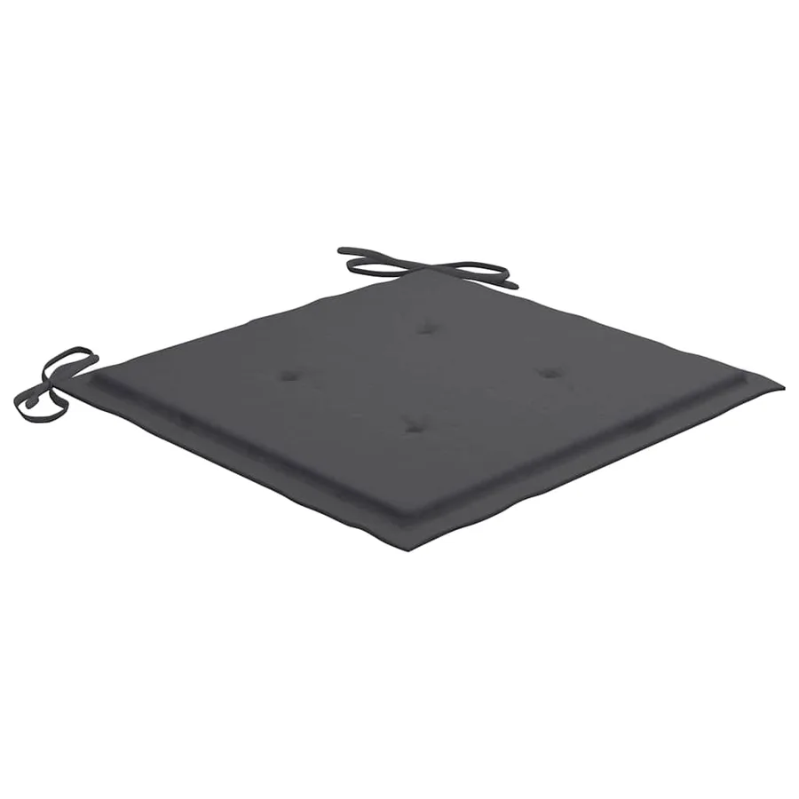 Ensemble à manger d'extérieur pliable avec coussin 3 pcs Teck - 10