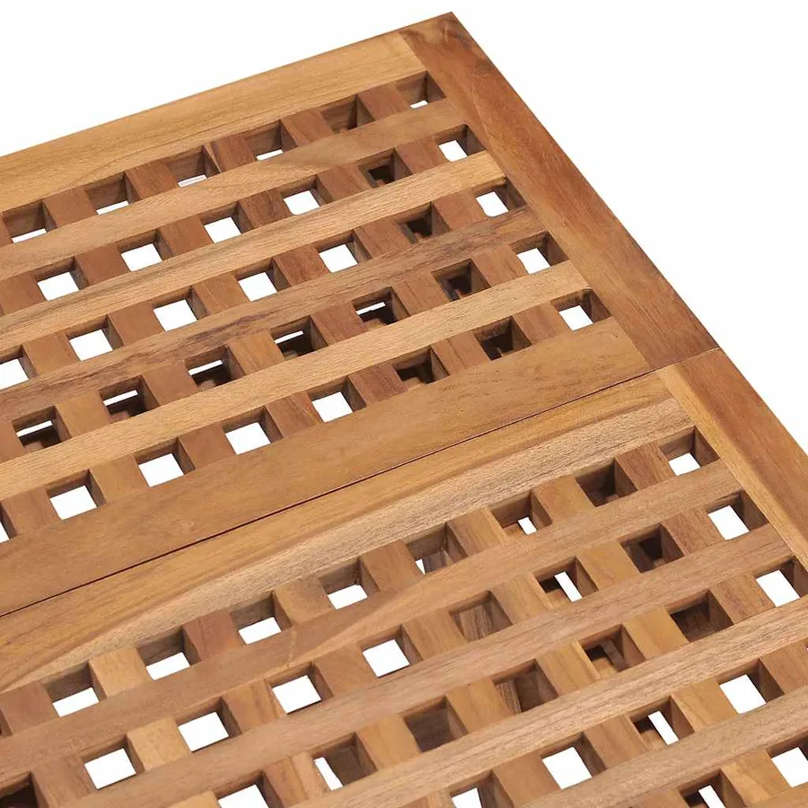 Ensemble à manger d'extérieur pliable avec coussin 3 pcs Teck - 6