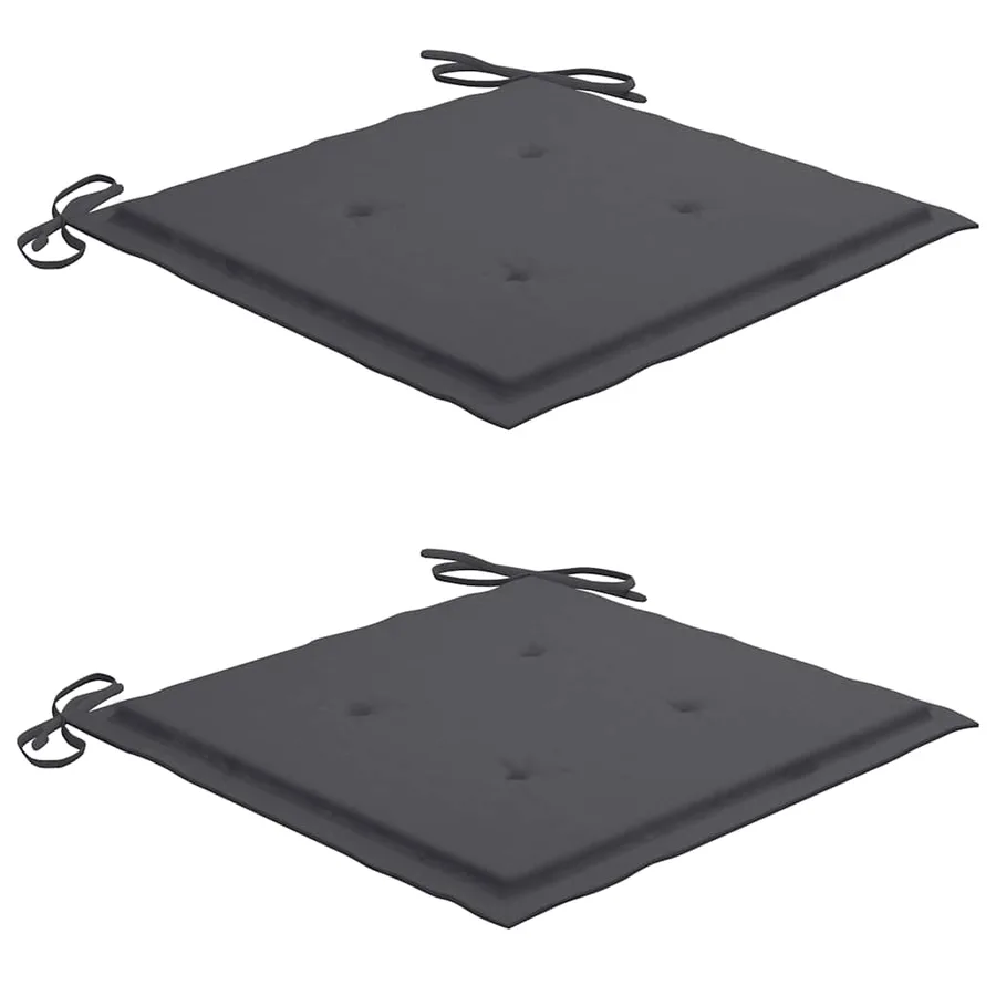 Ensemble à manger d'extérieur pliable avec coussin 3 pcs Teck - 7