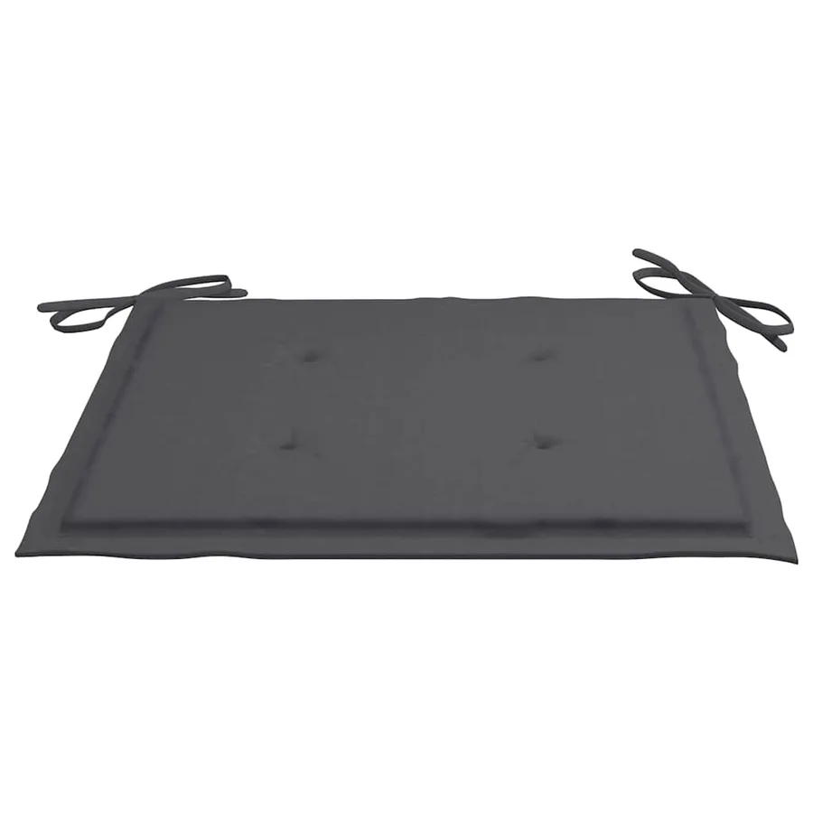 Ensemble à manger d'extérieur pliable avec coussin 3 pcs Teck - 9