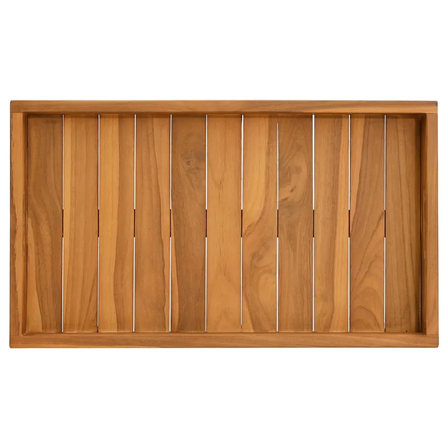 Plateau de service 60x35 cm Bois de teck massif - 5