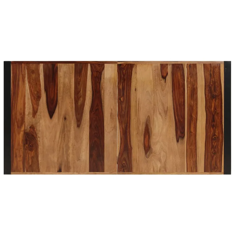 Table de salle à manger 140x70x75 cm Bois de Sesham massif - 4