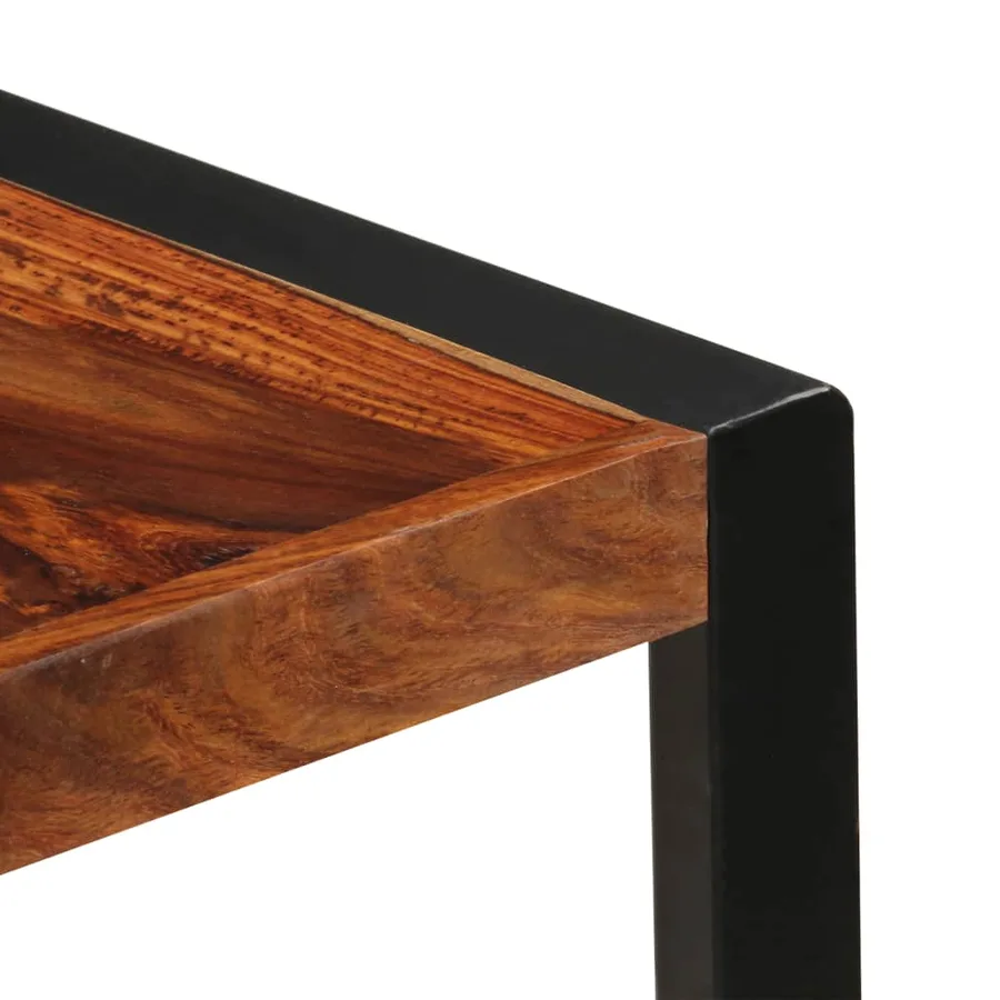 Table de salle à manger 140x70x75 cm Bois de Sesham massif - 5