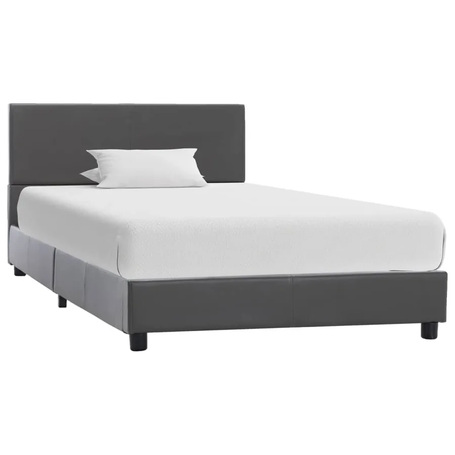 Cadre de lit Gris Similicuir 100 x 200 cm