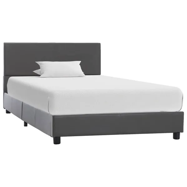 Cadre de lit Gris Similicuir 100 x 200 cm