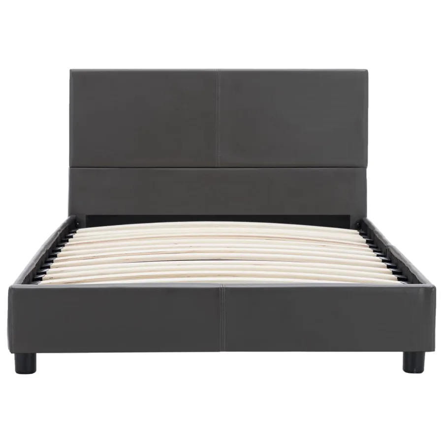 Cadre de lit Gris Similicuir 100 x 200 cm - 3
