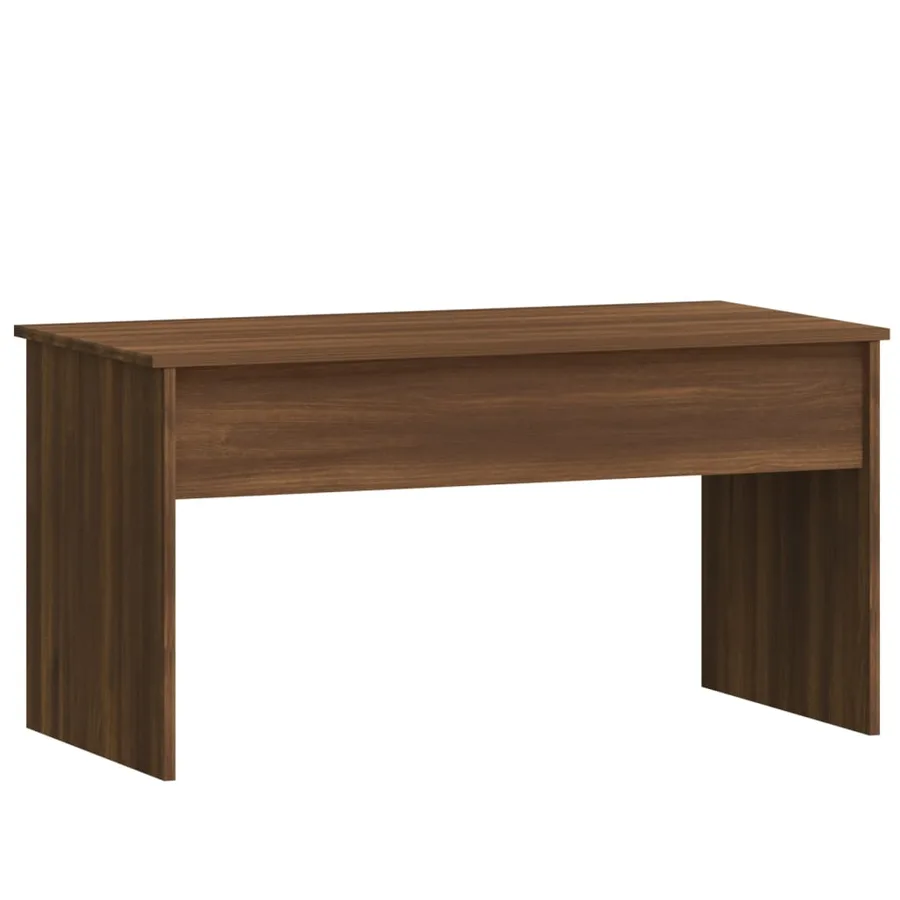 Table basse Chêne marron 102x50,5x52,5 cm Bois d'ingénierie - 3