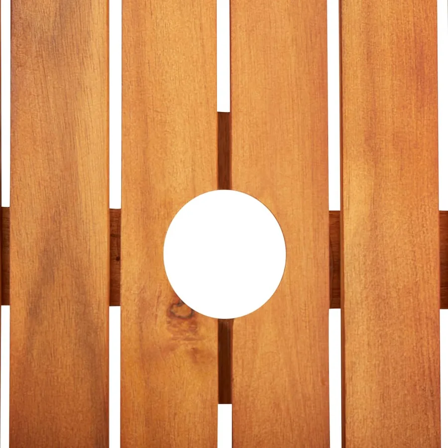 Ensemble à manger de jardin 7 pcs avec coussins Acacia solide - 4