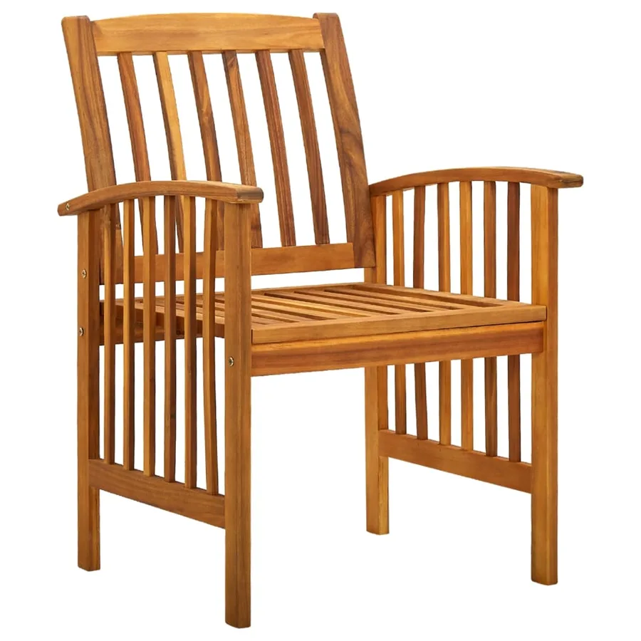 Ensemble à manger de jardin 7 pcs avec coussins Acacia solide - 7