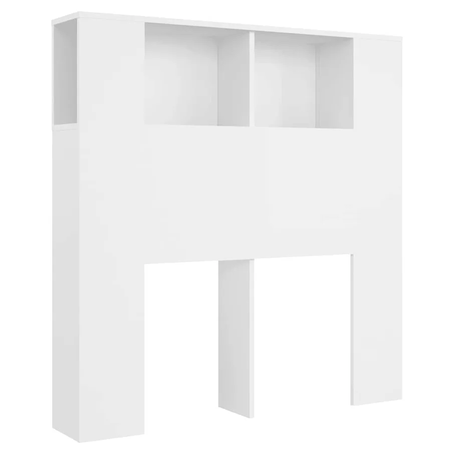 Armoire à tête de lit Blanc 100x18,5x102,5 cm - 2