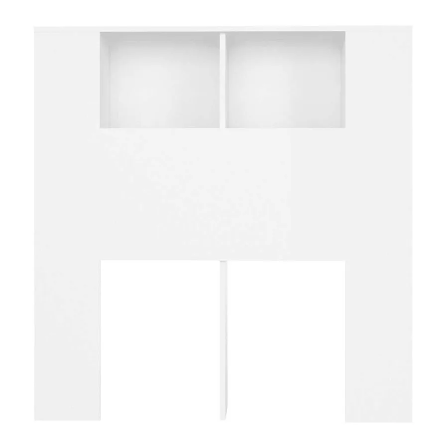Armoire à tête de lit Blanc 100x18,5x102,5 cm - 4