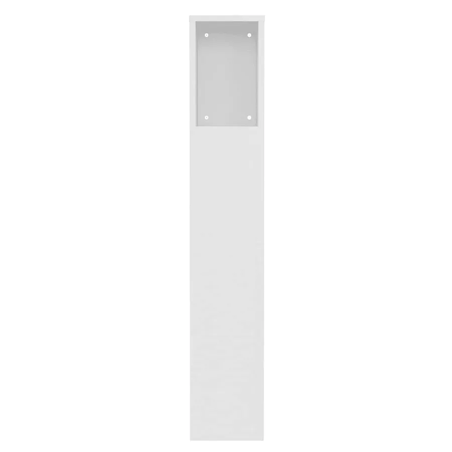 Armoire à tête de lit Blanc 100x18,5x102,5 cm - 5