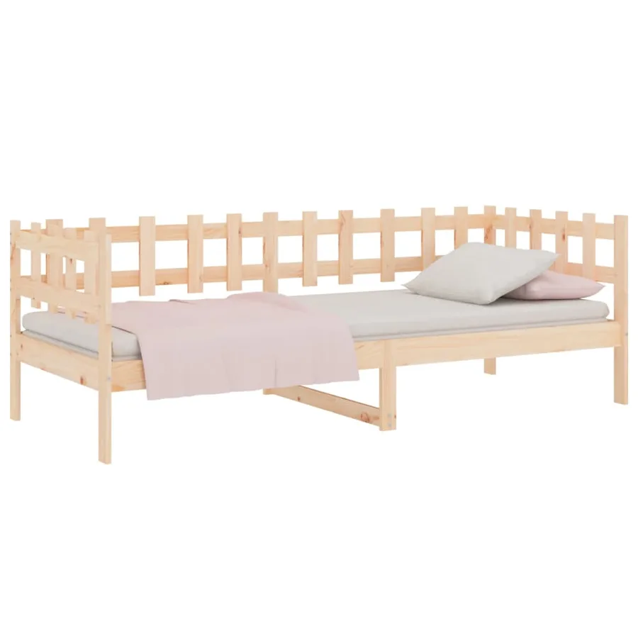 Lit de jour sans matelas 90x190 cm bois de pin massif - 3