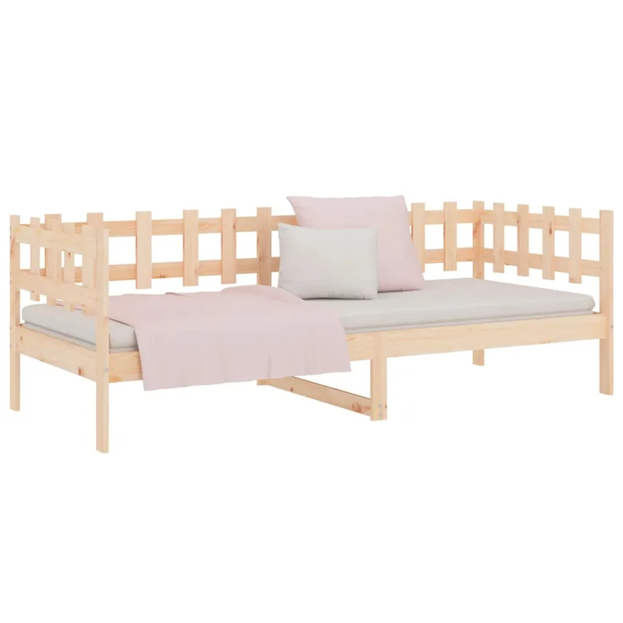 Lit de jour sans matelas 90x190 cm bois de pin massif - 6