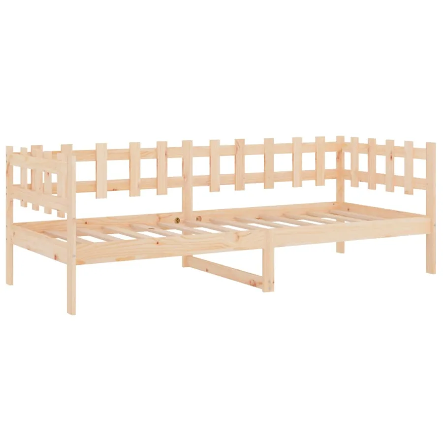 Lit de jour sans matelas 90x190 cm bois de pin massif - 7