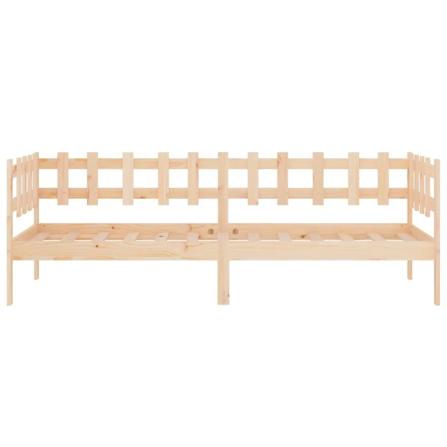 Lit de jour sans matelas 90x190 cm bois de pin massif - 8
