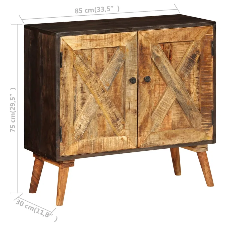 Buffet Bois de manguier massif 85x30x75 cm - 7