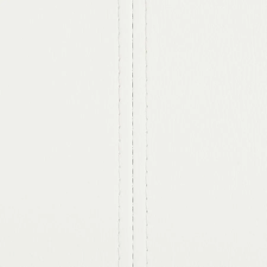 Chaises à manger cantilever lot de 4 blanc similicuir - 7