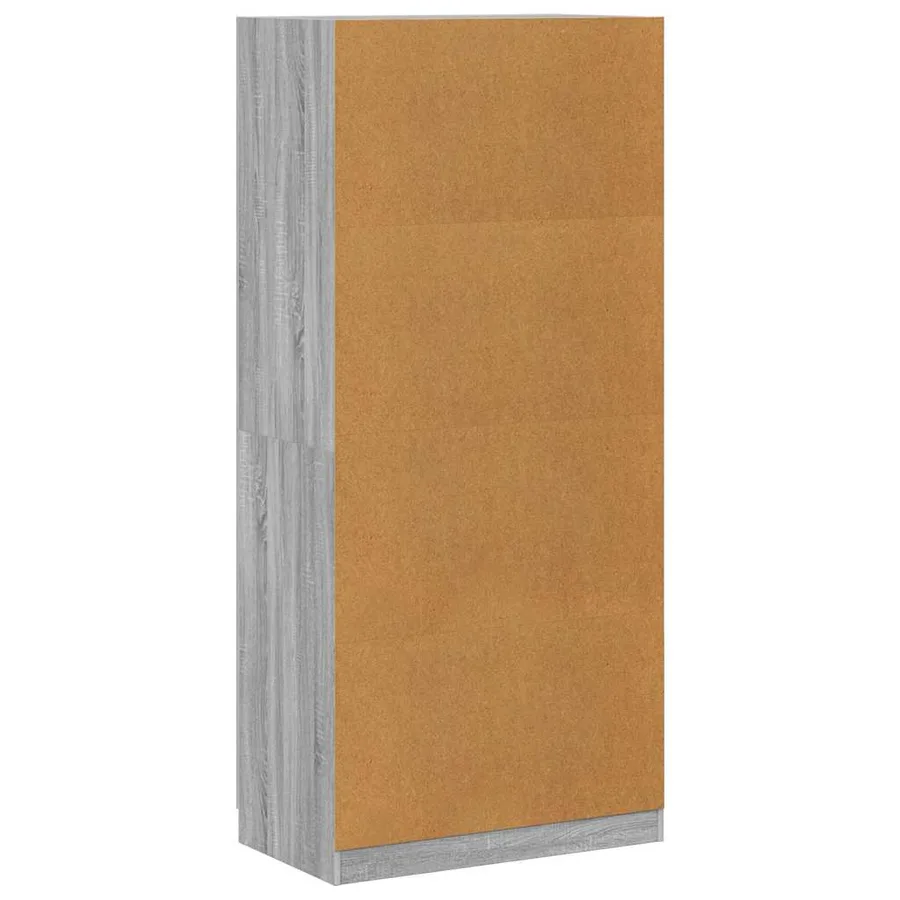 Garde-robe Sonoma gris 90x52x200 cm Bois d'ingénierie - 8