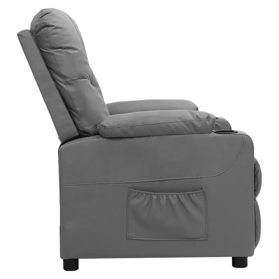 Fauteuil inclinable Gris Similicuir - 3